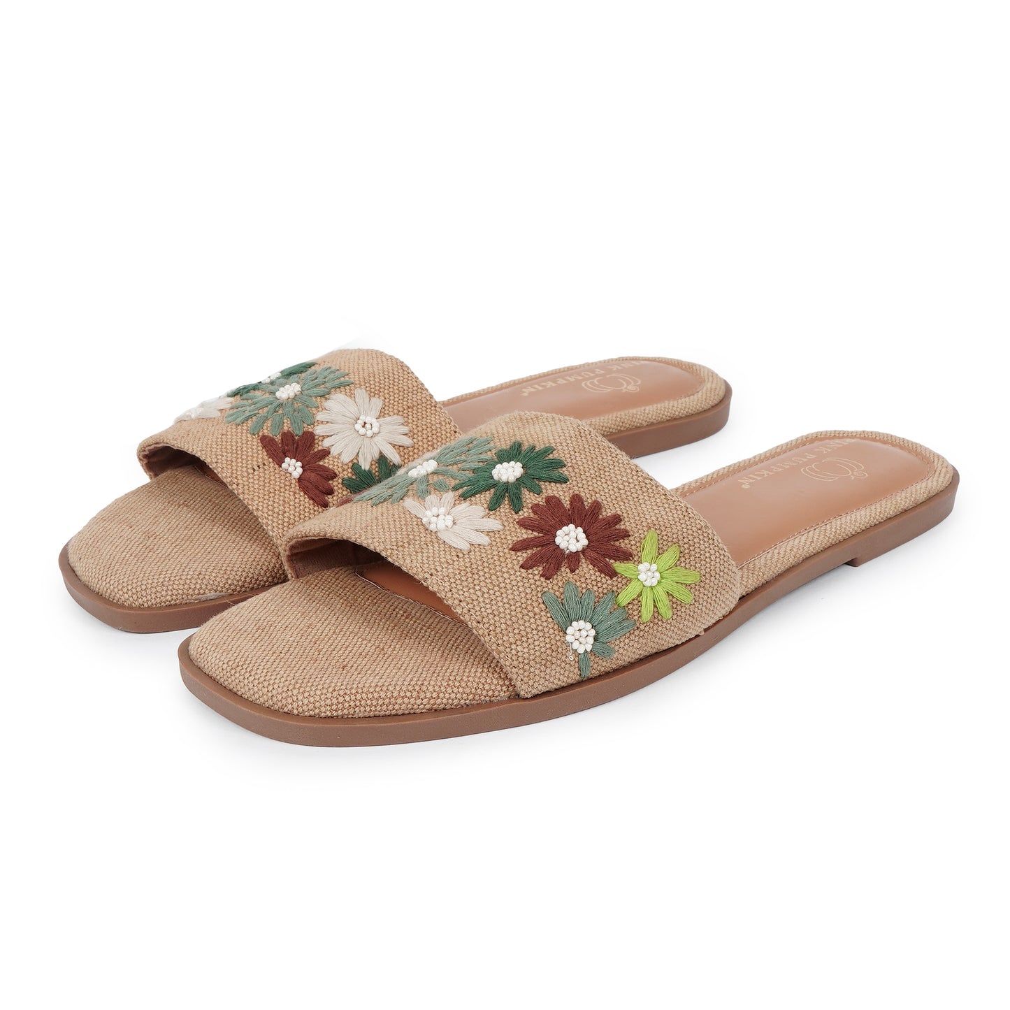 Ethnic Embroidered Jute Chappal for Women | Stylish Flats for Party & Formal Wear