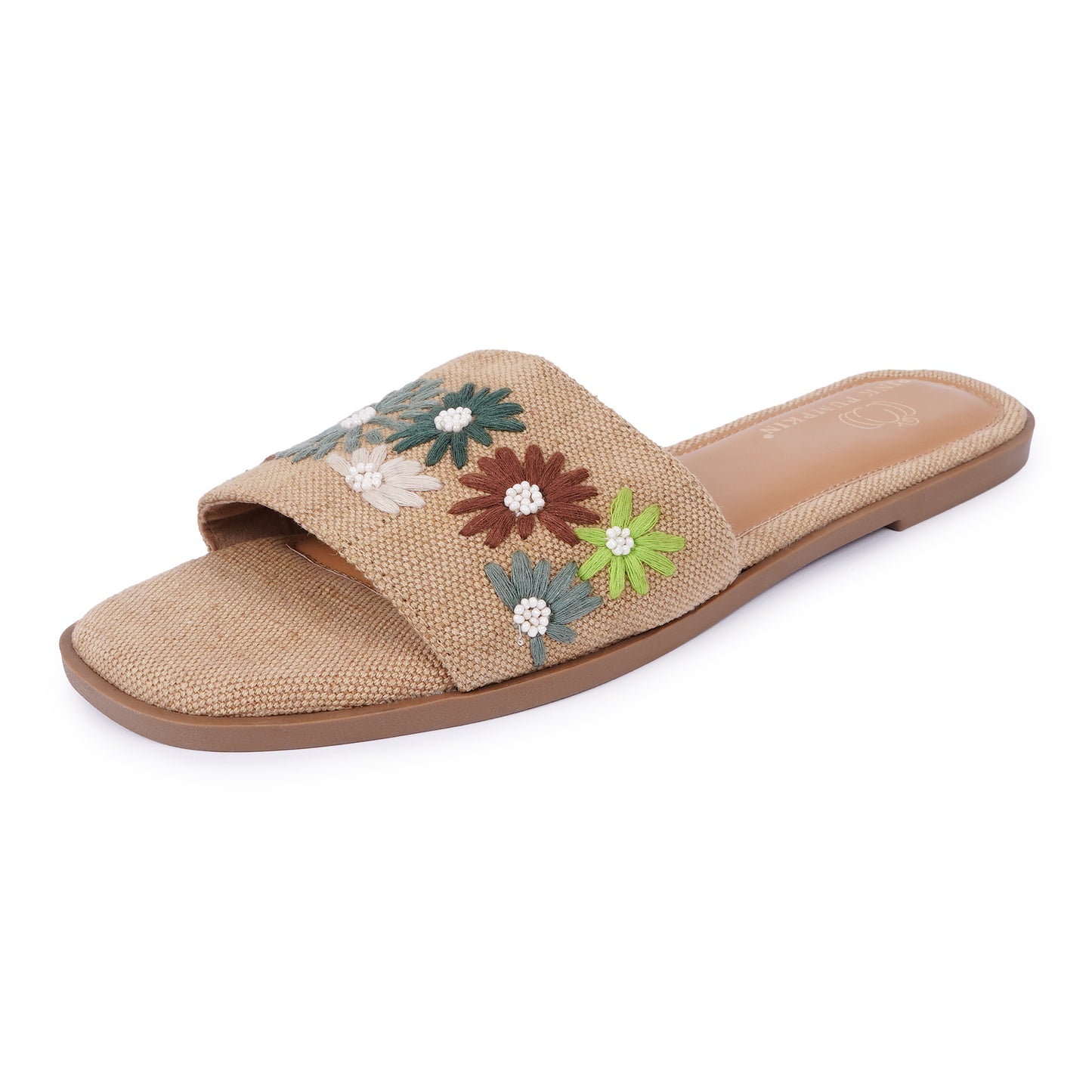 Ethnic Embroidered Jute Chappal for Women | Stylish Flats for Party & Formal Wear