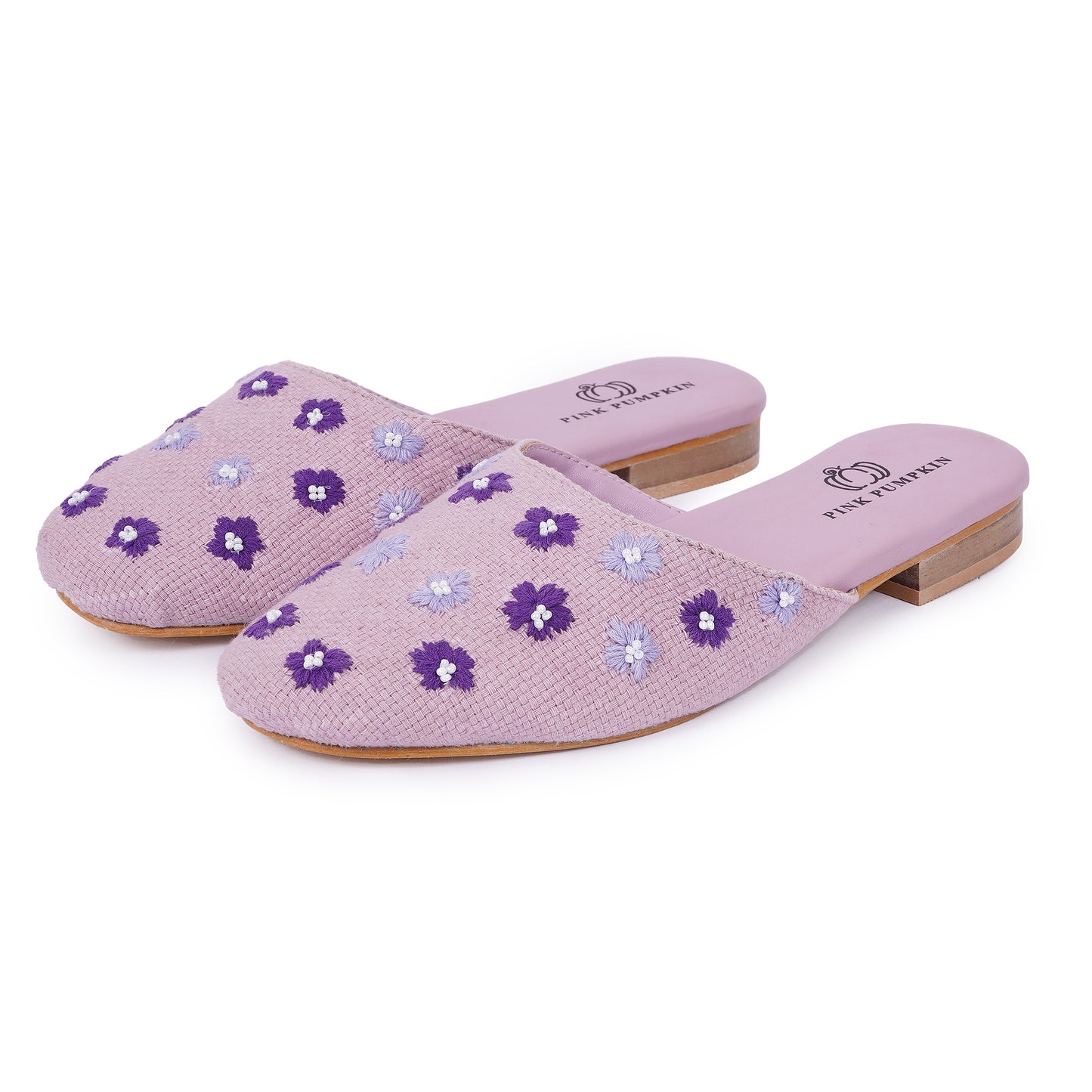 Floral Embroidered Mules for Women | Ethnic Traditional Flats for Women